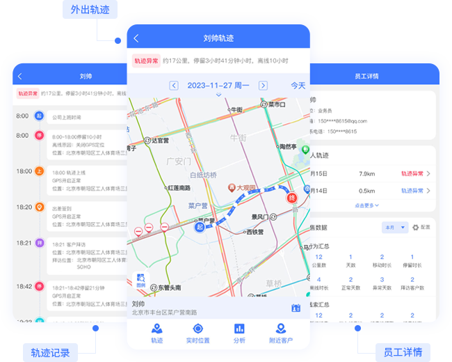 员工轨迹