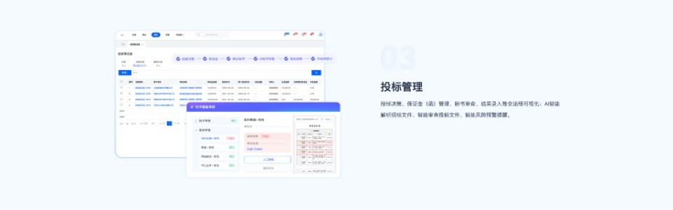工程采购分包在线化提速，AI 辅助比价与合同条款风险提示成新实践